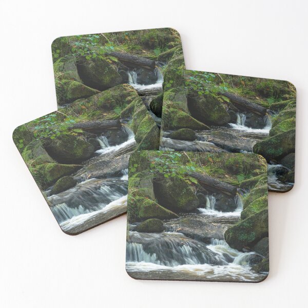 Item preview, Vibrant mossy autumn woodland at Wyming Brook  designed and sold by RobThorley.