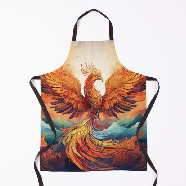 Item preview, Eternal Flame Phoenix – Abstract Mythical Bird of Rebirth designed and sold by MDKey DESIGN.