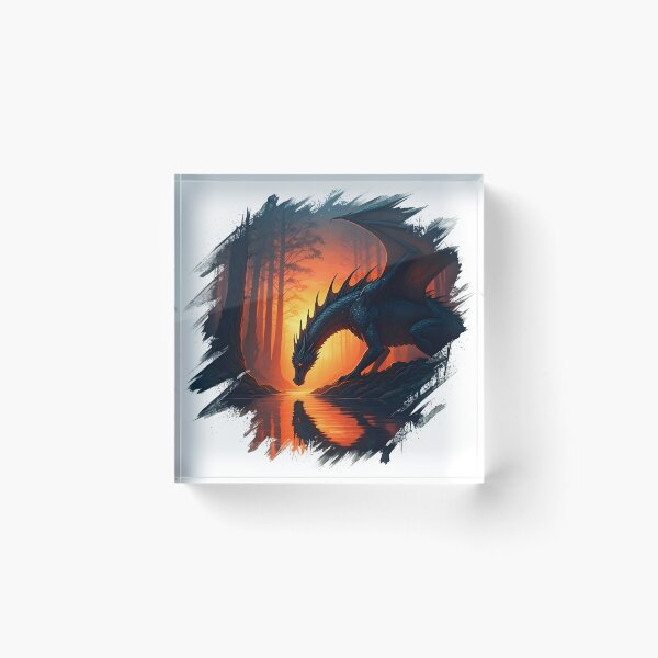 Item preview, Black Dragon, Ai Generated Art designed and sold by ACC .