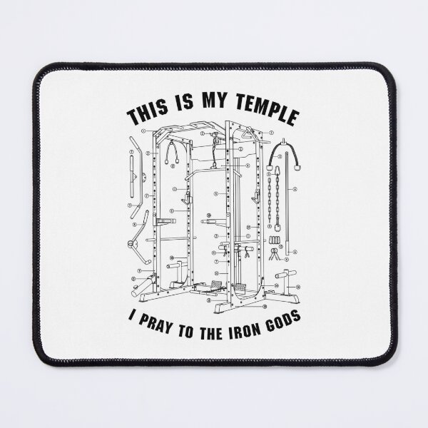 Item preview, Funny Gym Temple Pray Iron Gods Power Rack Diagram Lifter designed and sold by GrandeDuc.