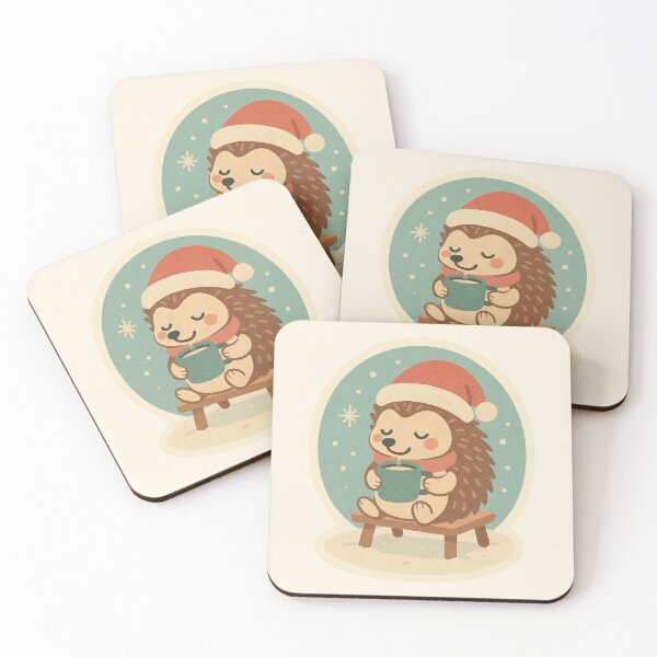 Artikelvorschau, Igel-Heiße Schokolade – Warme Weihnachten entworfen und verkauft von Tiny Joy World.