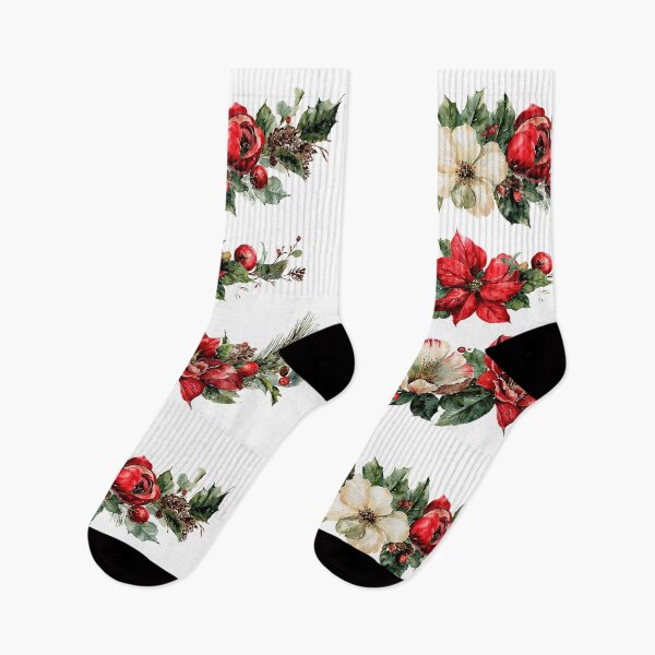 Item preview, Festive Floral Christmas Berry Garland Illustration designed and sold by Anastasiia Yurevych.