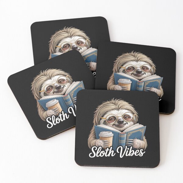Item preview, Sloth Vibes Reading Coffee Lover designed and sold by Veroniadic.