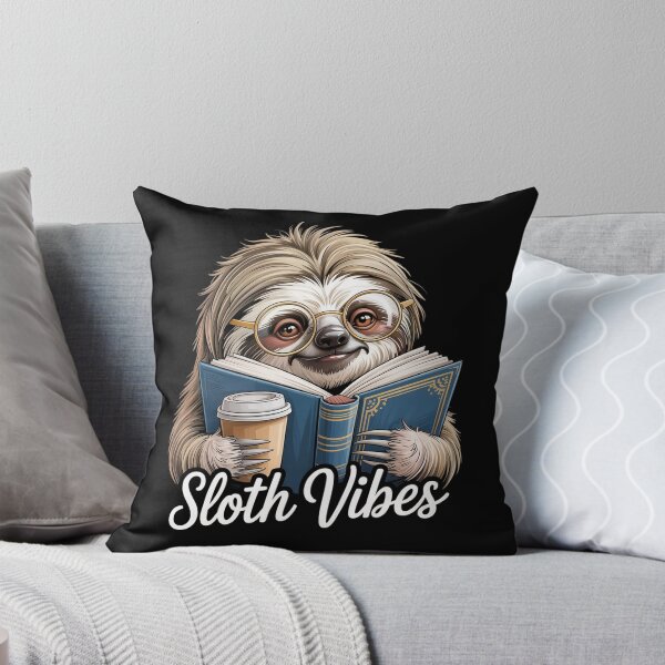 Item preview, Sloth Vibes Reading Coffee Lover designed and sold by Veroniadic.
