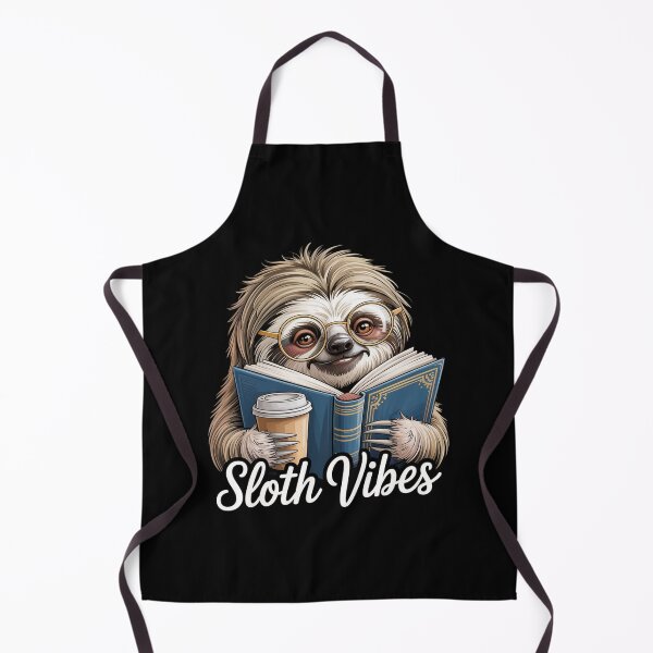 Item preview, Sloth Vibes Reading Coffee Lover designed and sold by Veroniadic.