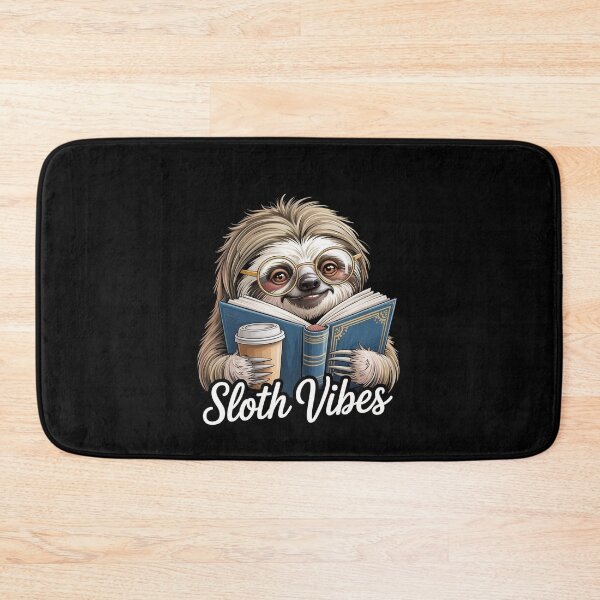 Item preview, Sloth Vibes Reading Coffee Lover designed and sold by Veroniadic.