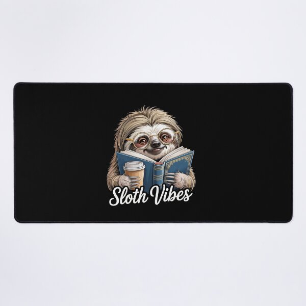 Item preview, Sloth Vibes Reading Coffee Lover designed and sold by Veroniadic.