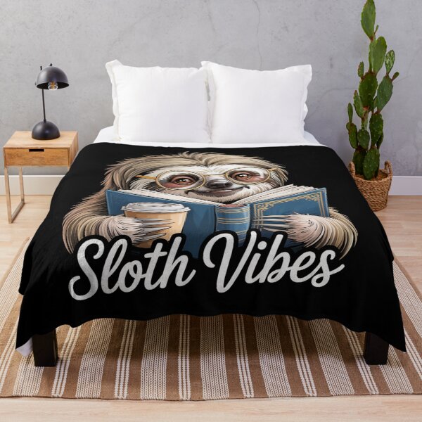 Item preview, Sloth Vibes Reading Coffee Lover designed and sold by Veroniadic.