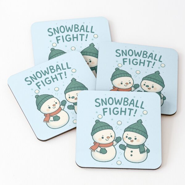 Item preview, Snowball Fight – Cute Snowman designed and sold by PrintSmithArt.
