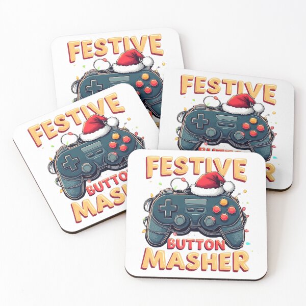 Item preview, Funny Gamer Christmas - Festive Button Masher Controller designed and sold by ShirtHatch.