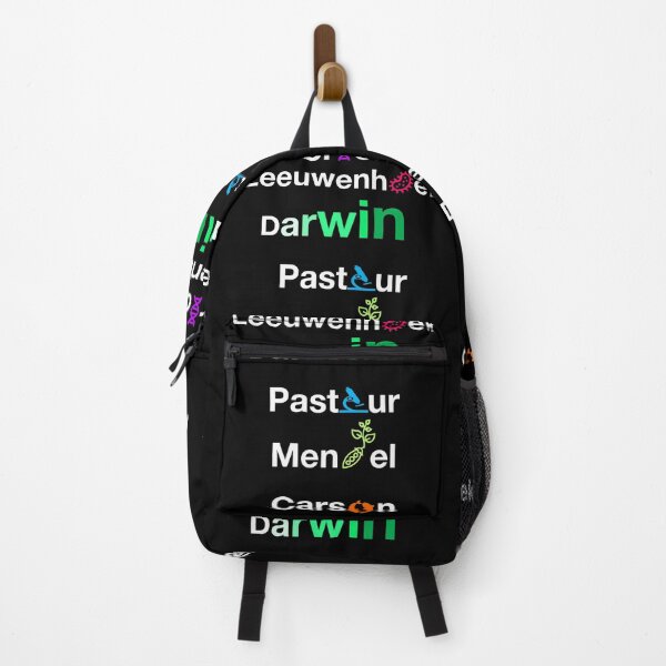 Item preview, Nerdy Minimalist Iconic Biologist Names Biology Science Teacher White Text designed and sold by MathWare MathClips.