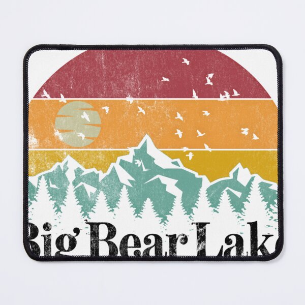 Item preview, Big Bear Lake California Retro Ski Mountain Vintage 70s 80s Style Travel Gift designed and sold by ronakris009.