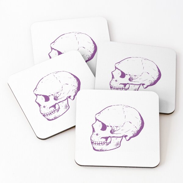 Item preview, Neanderthal Skull (Purple) designed and sold by InkedFabricStudio.