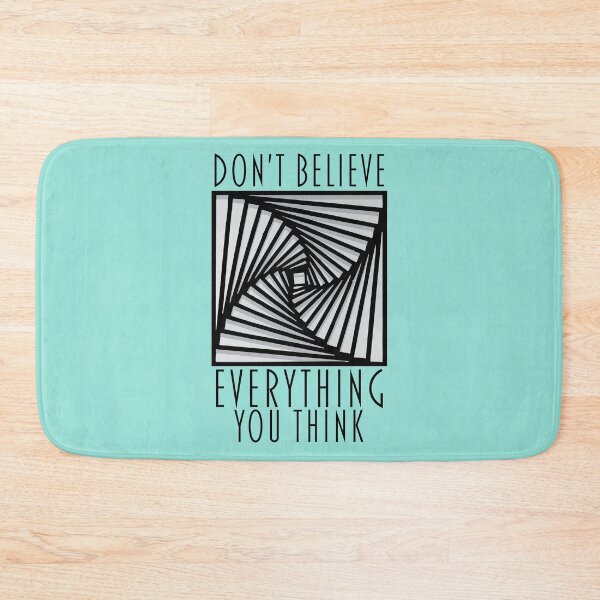 Item preview, Don’t Believe Everything You Think – Retro Optical Illusion Design designed and sold by EMWorks-Ink.