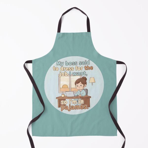 Item preview, Funny Work from Home Quote – Dress for the Job I Want Pajamas Sticker. designed and sold by Teenidesign .