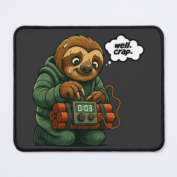 Item preview, Well. Crap. Sloth’s Final Three Seconds designed and sold by 3MillsDesign.