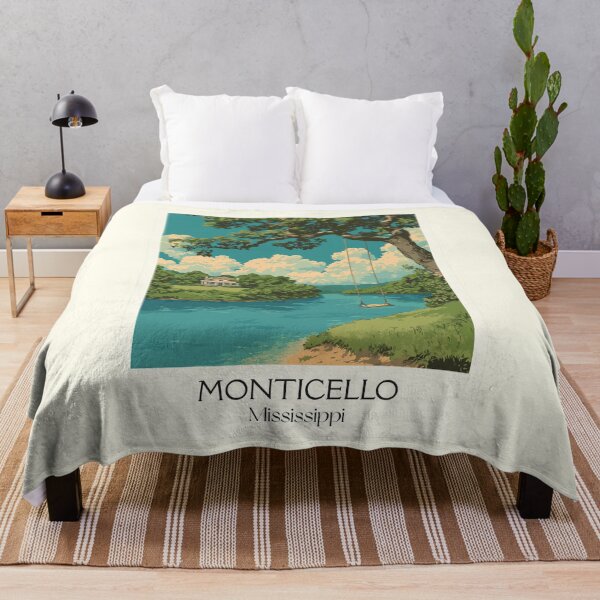 Item preview, Monticello Mississippi River | Scenic Countryside Art Print designed and sold by TuncGK.