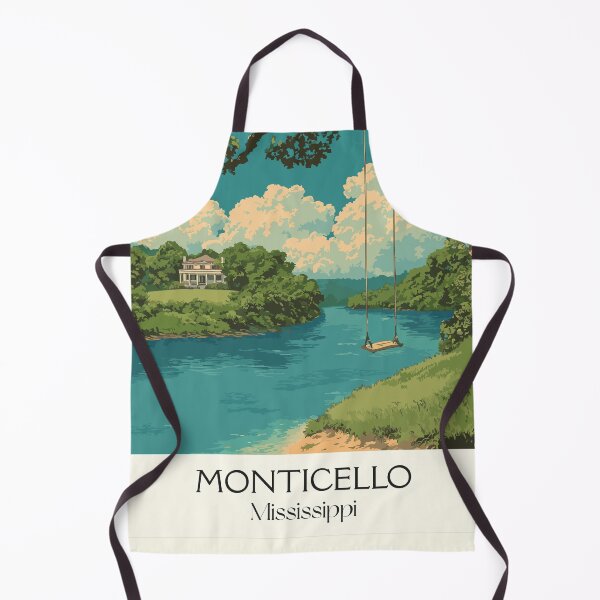 Item preview, Monticello Mississippi River | Scenic Countryside Art Print designed and sold by TuncGK.