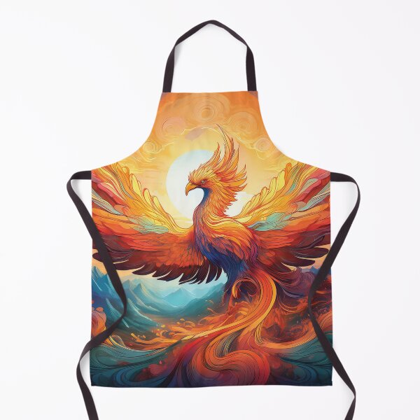 Item preview, Celestial Phoenix of the Dawn – Abstract Surreal Firebird Art designed and sold by MDKey DESIGN.
