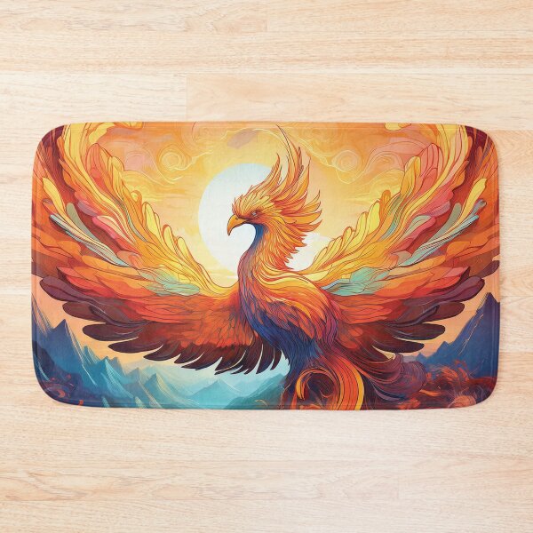 Item preview, Celestial Phoenix of the Dawn – Abstract Surreal Firebird Art designed and sold by MDKey DESIGN.