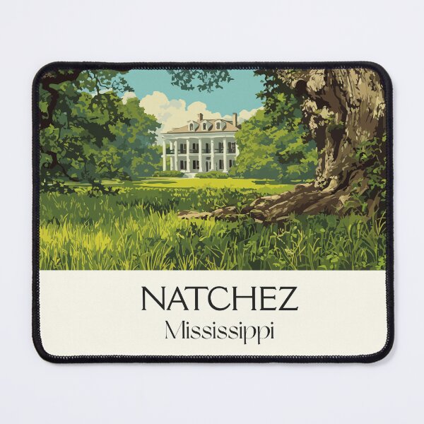 Item preview, Natchez Mississippi Mansion | Historic Antebellum Art Print designed and sold by TuncGK.