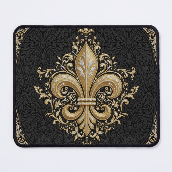 Item preview, Fleur de Lys Elegant Gold and Black Art Nouveau designed and sold by ProjectNoah.