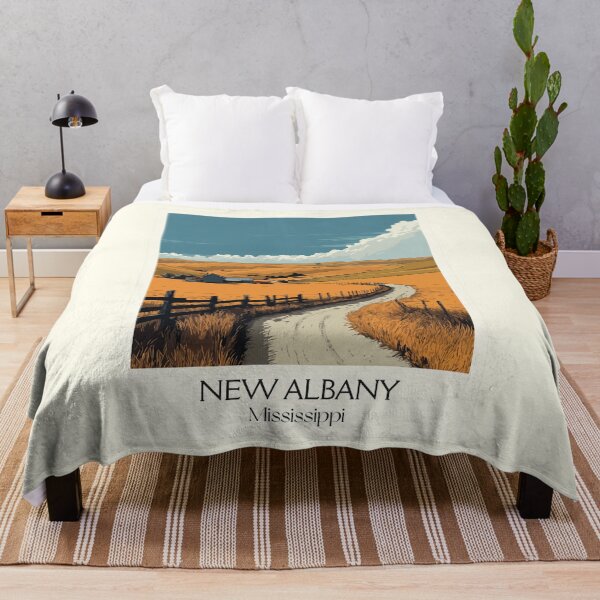 Item preview, New Albany Mississippi Hills | Country Road Art Print designed and sold by TuncGK.