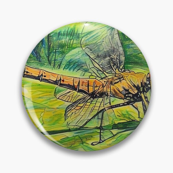 Artikelvorschau, Libelle auf einem Blatt in Bleistift entworfen und verkauft von tomorrowsart.