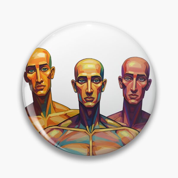 Item preview, Geometric Power – Abstract Male Form Art Print designed and sold by R-B-Colors.