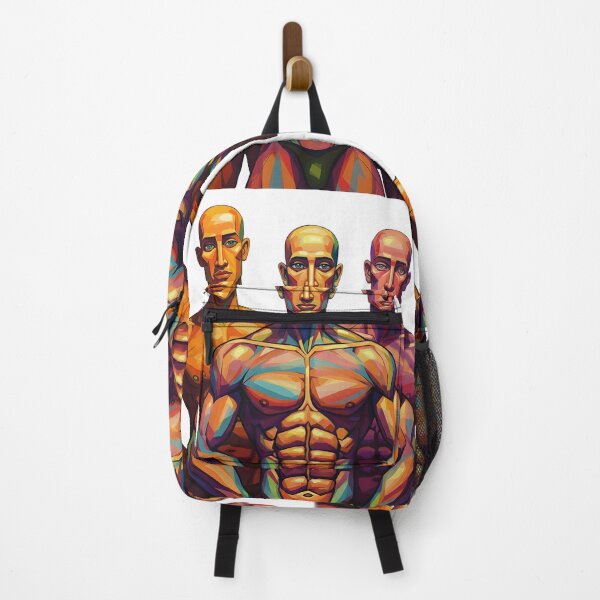 Item preview, Geometric Power – Abstract Male Form Art Print designed and sold by R-B-Colors.