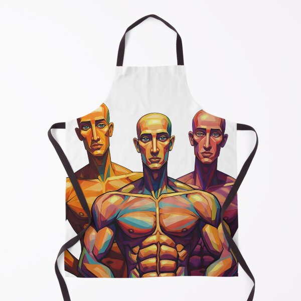 Item preview, Geometric Power – Abstract Male Form Art Print designed and sold by R-B-Colors.