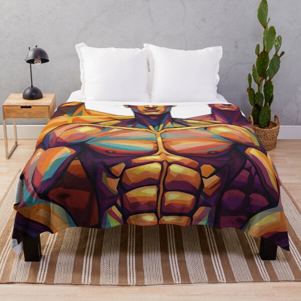 Item preview, Geometric Power – Abstract Male Form Art Print designed and sold by R-B-Colors.