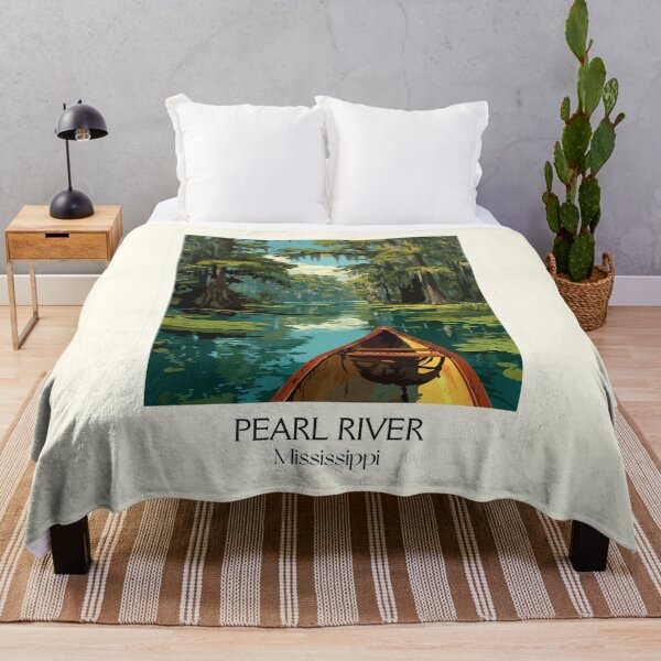 Item preview, Pearl River Mississippi Bayou | Canoe Adventure Art Print designed and sold by TuncGK.