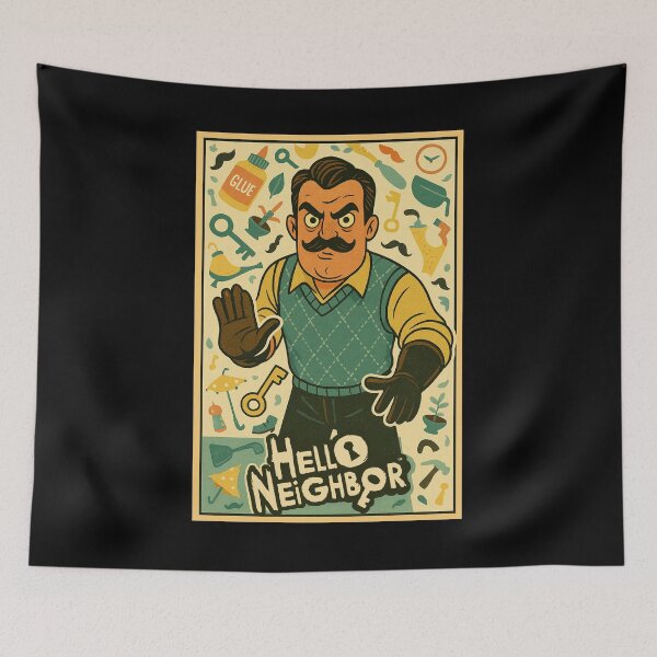 Item preview, Hello Neighbor Retro Art Comic Style For Fan designed and sold by Bongocomic.
