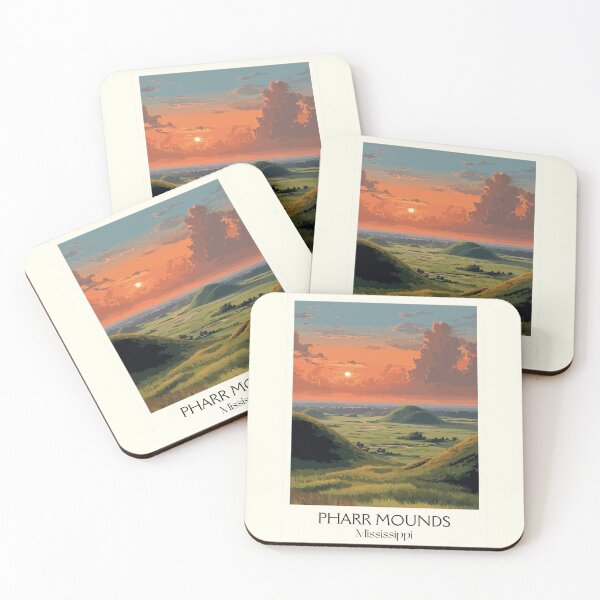 Item preview, Pharr Mounds Mississippi | Historic Native Site Art Print designed and sold by TuncGK.
