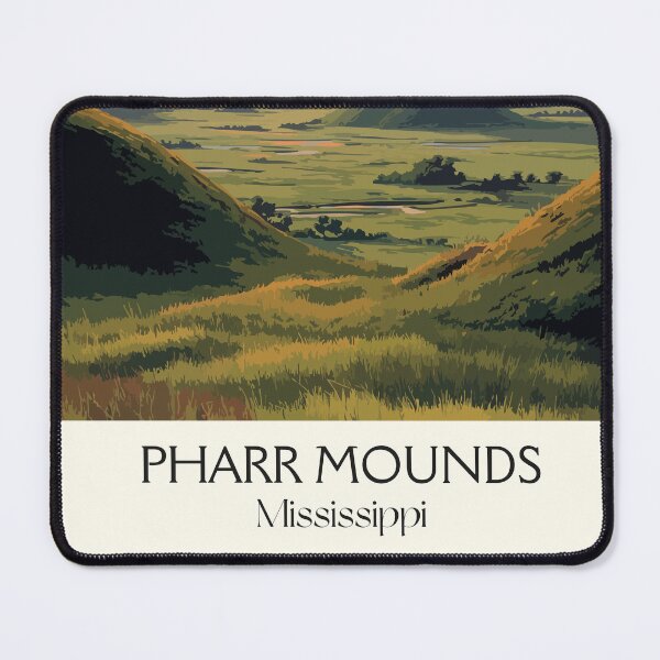 Item preview, Pharr Mounds Mississippi | Historic Native Site Art Print designed and sold by TuncGK.