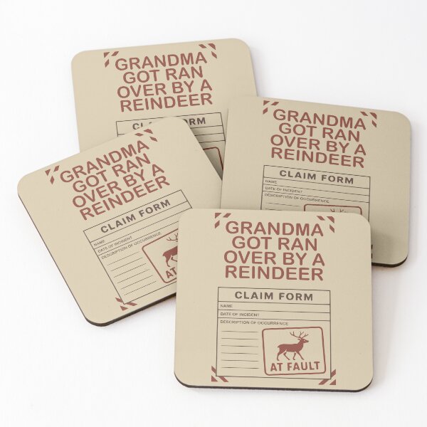 Item preview, Reindeer Collision Report – Funny Christmas Insurance Claim Poster designed and sold by PrintSmithArt.