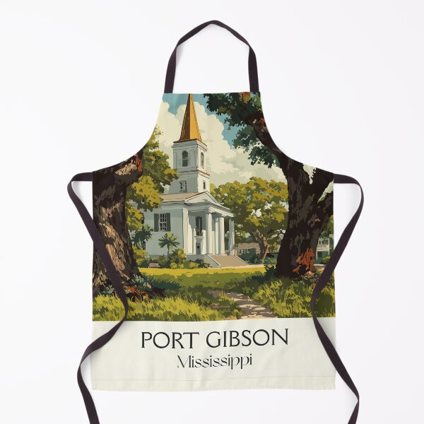 Item preview, Port Gibson Mississippi Church | Historic Town Spire Art designed and sold by TuncGK.