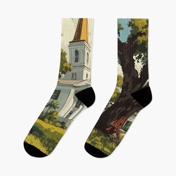 Item preview, Port Gibson Mississippi Church | Historic Town Spire Art designed and sold by TuncGK.