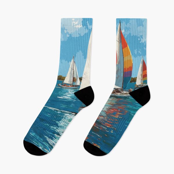 Item preview, Ross Barnett Reservoir Art | Mississippi Sailing Regatta Print designed and sold by TuncGK.