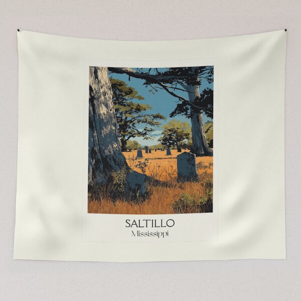 Item preview, Saltillo Mississippi Battlefield | Historic Site Art Print designed and sold by TuncGK.