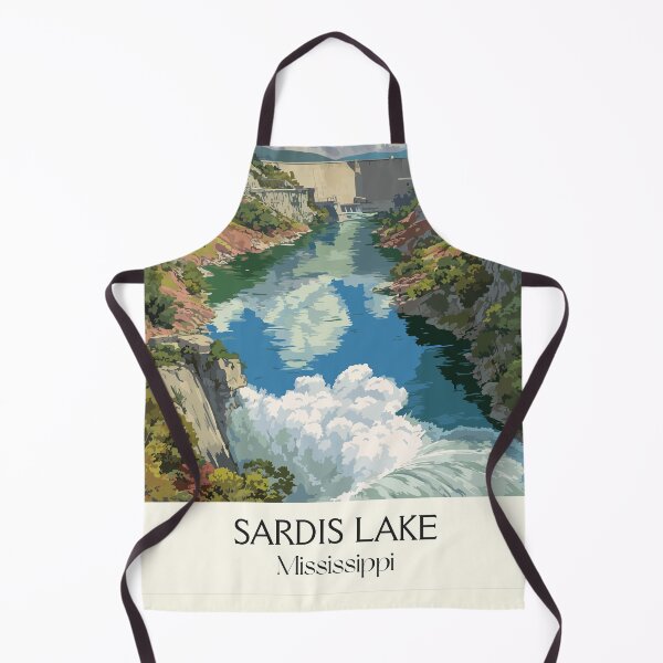 Item preview, Sardis Lake Mississippi Dam | Scenic Overlook Art Print designed and sold by TuncGK.