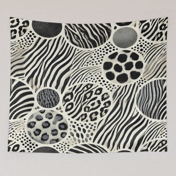 Item preview, Wild Harmony – Zebra & Leopard Fusion designed and sold by Silmoyo.