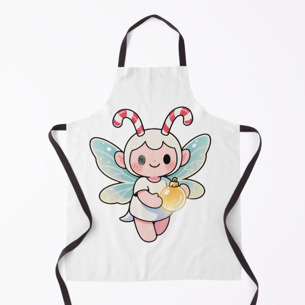Item preview, Cute Kawaii Christmas Fairy: Adorable Pixie with Candy Cane Antennae designed and sold by RudArtAI.