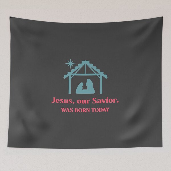Item preview, Jesus, our Lord, was born today. Christmas designed and sold by SofikoDesigns.