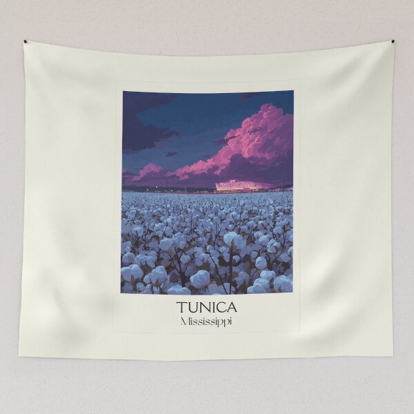 Item preview, Tunica Mississippi Cotton Field | Delta Agriculture Art Print designed and sold by TuncGK.