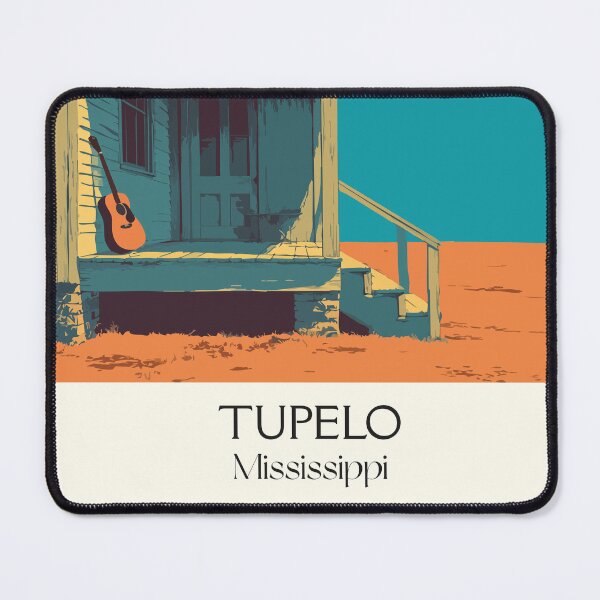 Item preview, Tupelo Mississippi Birthplace | Music Heritage Art Print designed and sold by TuncGK.