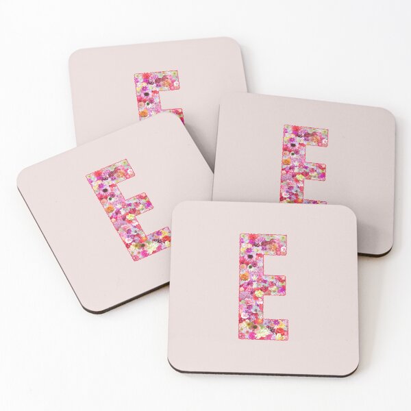 Item preview, Floral Letter E –  Botanical English Alphabet Monogram Typography Design designed and sold by TheSassyNoble.