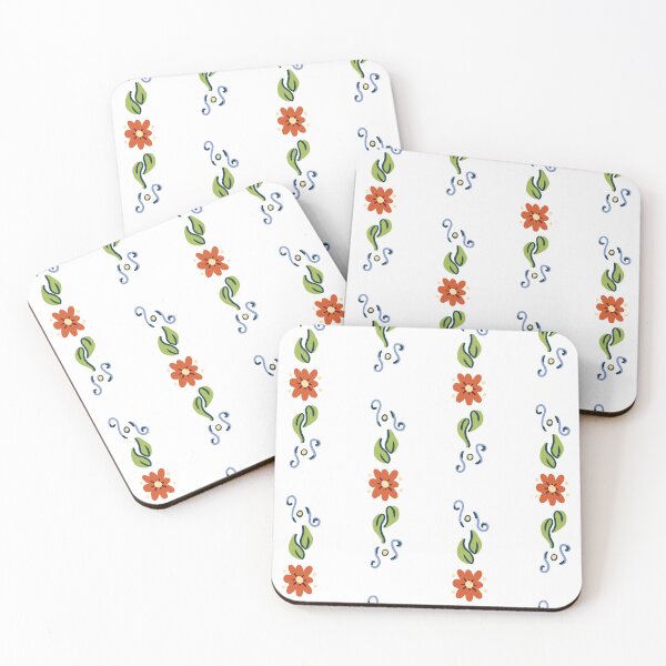 Item preview, Flowers folk painting pattern designed and sold by Brink of Creations.