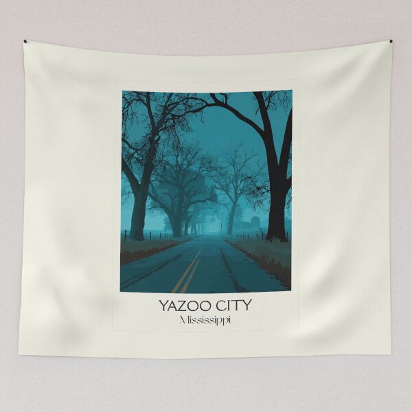 Item preview, Yazoo City Mississippi Road | Moody Southern Gothic Art designed and sold by TuncGK.